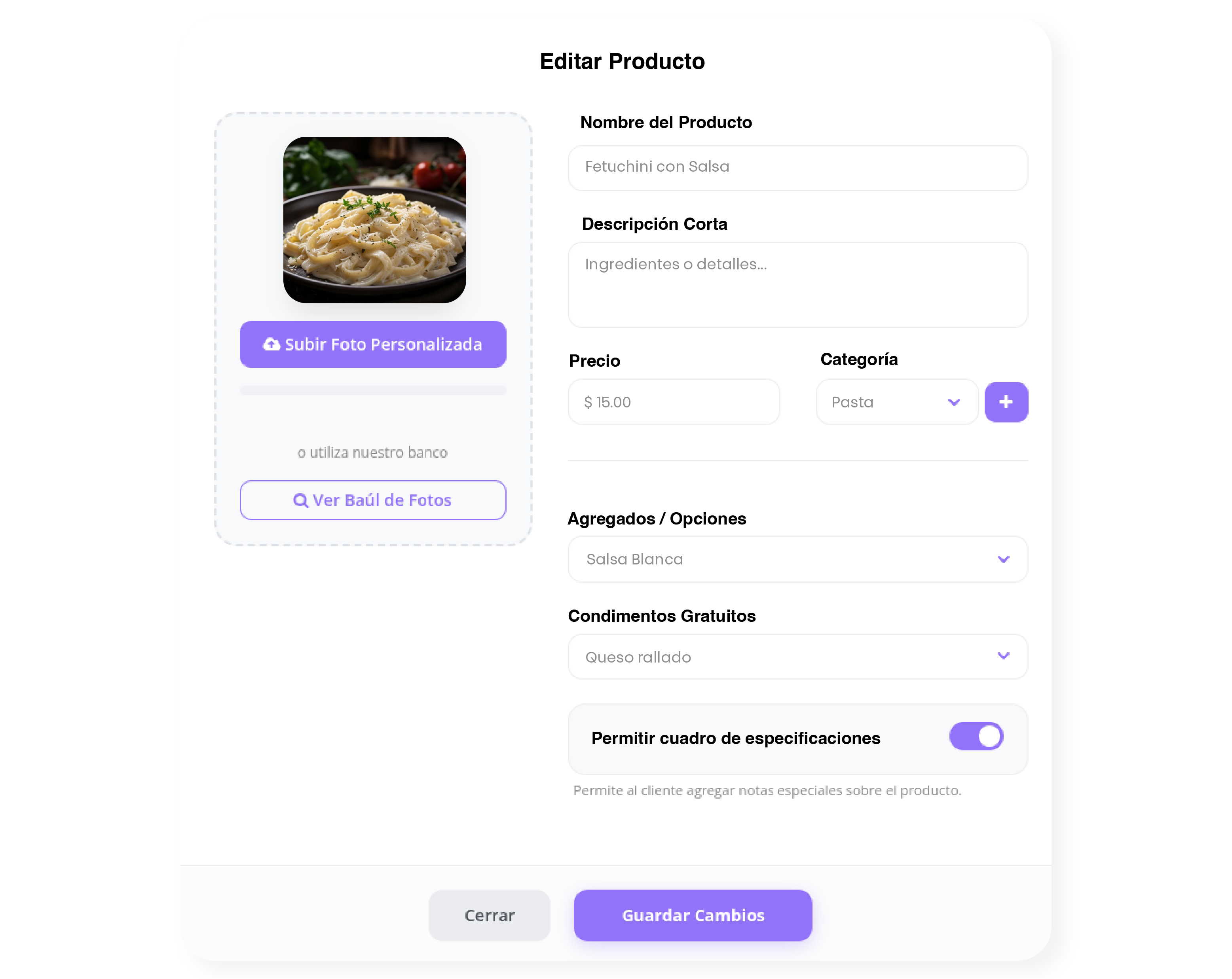 Agregar nuevos productos al catálogo